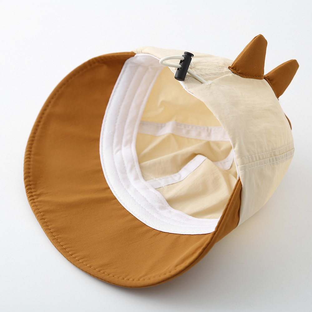 Bonitos dinosaurios para niños sombreros de sombrero para niños y niñas primavera y verano delgados super lindos sombreros de pescador de bebé de dibujos animados