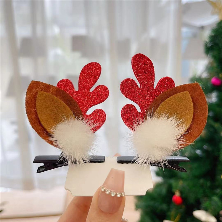 55g Weight Christmas Festival Women's Gender Cute Style Cute Women's Hair Clips 18