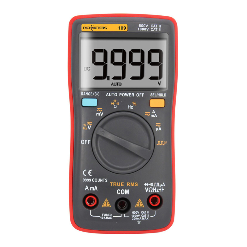 RM109 Digital Multimeter 9999 Counts