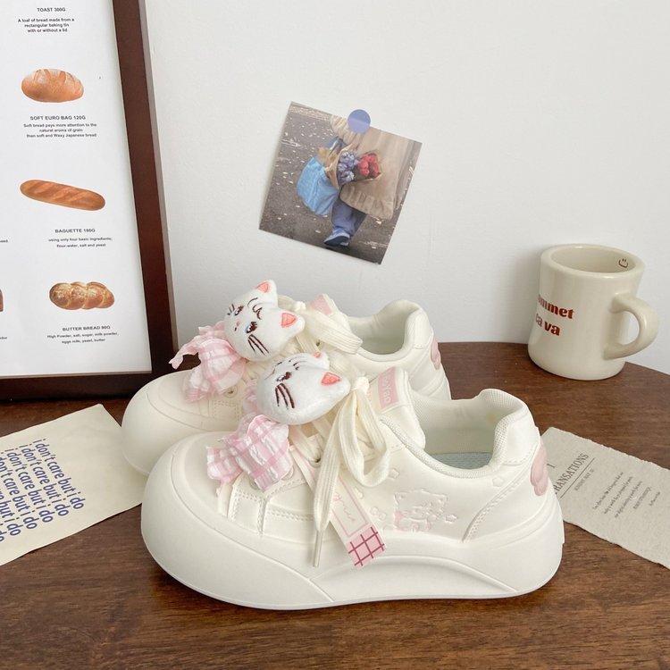 新品板鞋女2025春季新款百搭增高休闲鞋轻便百搭休闲厚底鞋舒适女|undefined