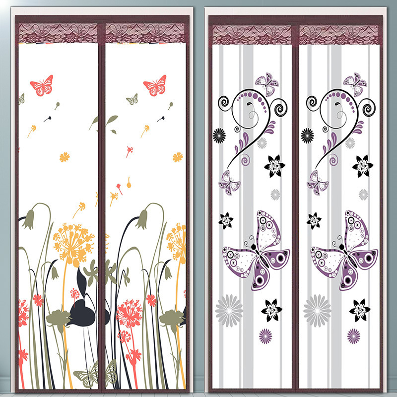 Eva Air-Conditioning Door Curtain Magnetic Velcro Punch-Free Privacy Curtain Summer Home Air-Conditioned Room Partition Air-Conditioning Door Curtain