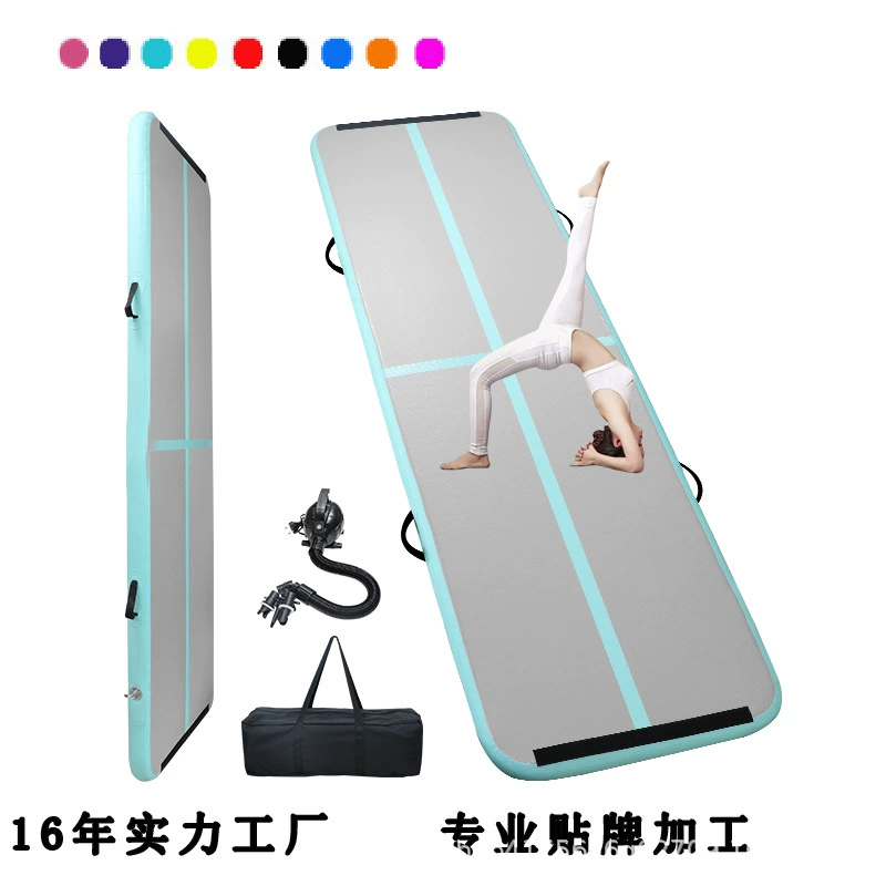 Надувной гимнастический ПВХ нескользящий коврик для йоги тхэквондо защитный коврик матовый коврик гимнастический коврик специальный утолщенный завод