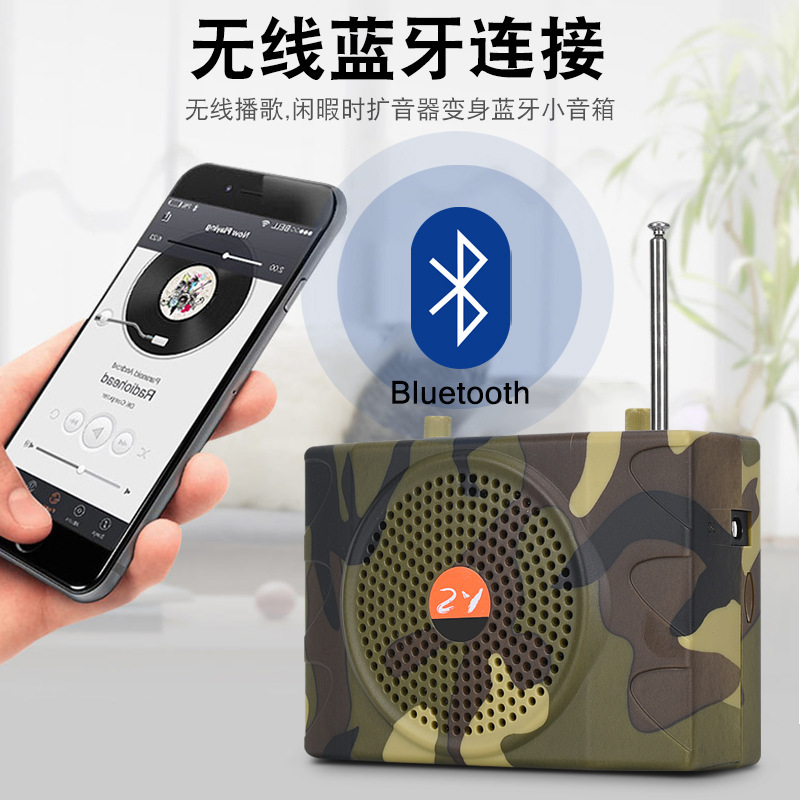Remote control amplifier E898 supports USB/TF/FM high-power multi-function Little Bee Bluetooth amplifier