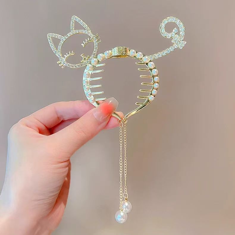 古風鈴蘭流蘇ヘアピン団子の髪飾り女性の高級感バラの髪のフックの気質の半分の髪のクリップ