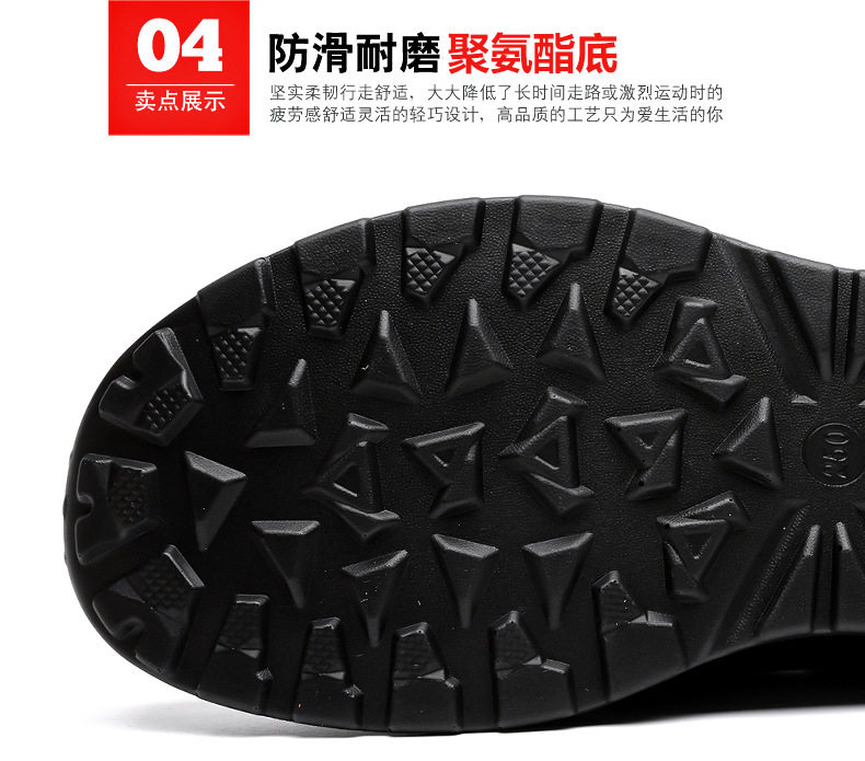Giày lười nam da bò mũi tròn đế mềm chống trượt, giày da nam kiểu slip-on nhẹ thoáng khí — DT1805 Đen chi tiết 12