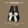With bow, black