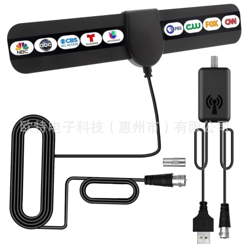 ebay亚马逊wish热卖欧美高清HDTV室内数字电视天线欧规薄膜天线