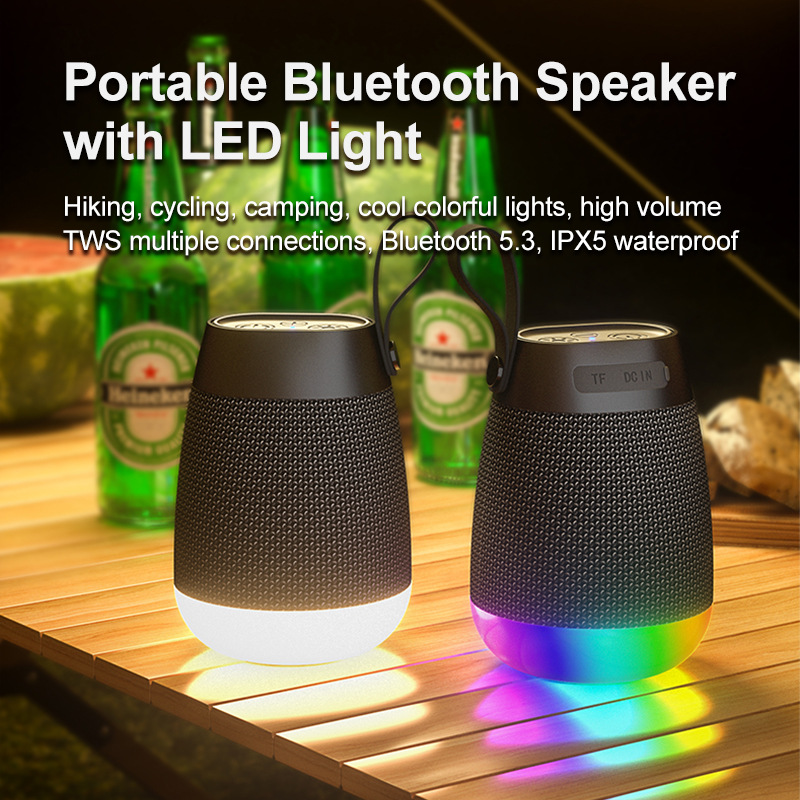 Al aire libre nuevo colorido altavoz Bluetooth inalámbrico portátil de gran volumen tela al aire libre impermeable mini sonido al por mayor