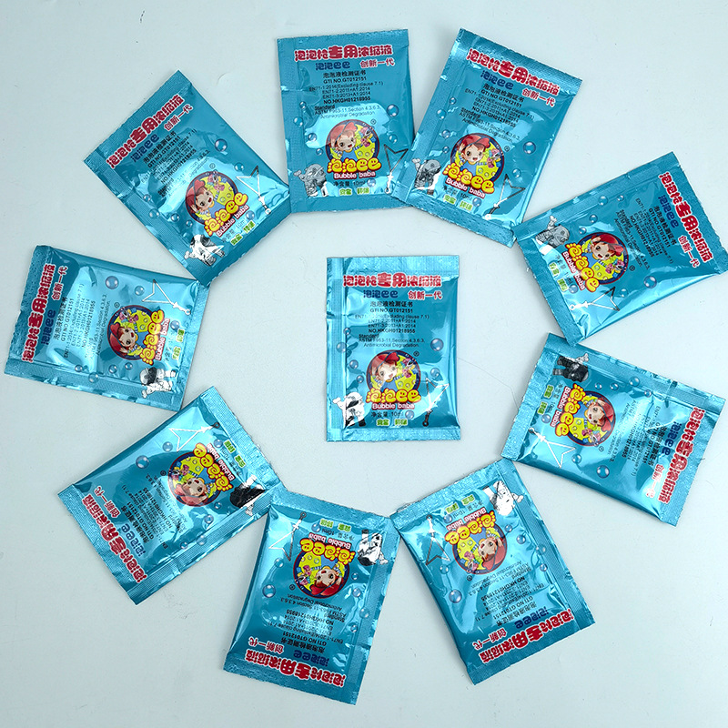 Manufacturer wholesale Amazon bubble liquid water for children's toy electric bubble machine stick concentrate liquid bag