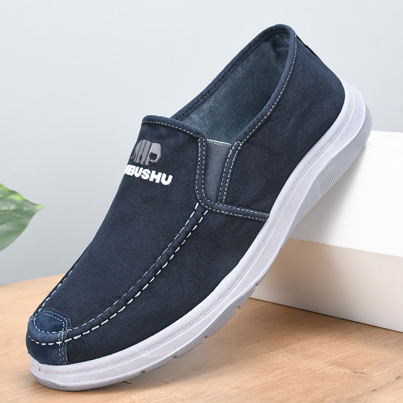 Middle-Aged Men's Casual Shoes, Old Beijing Cloth Shoes, Men's Casual Shoes, Men's Canvas Shoes, Slip-On Comfortable Sports Shoes for Men