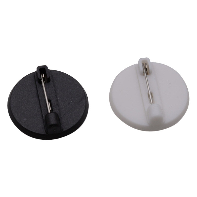 2.0/2.5 black and white ABS plastic tray pin not afraid of rust badge corsage needle DIY handmade accessories