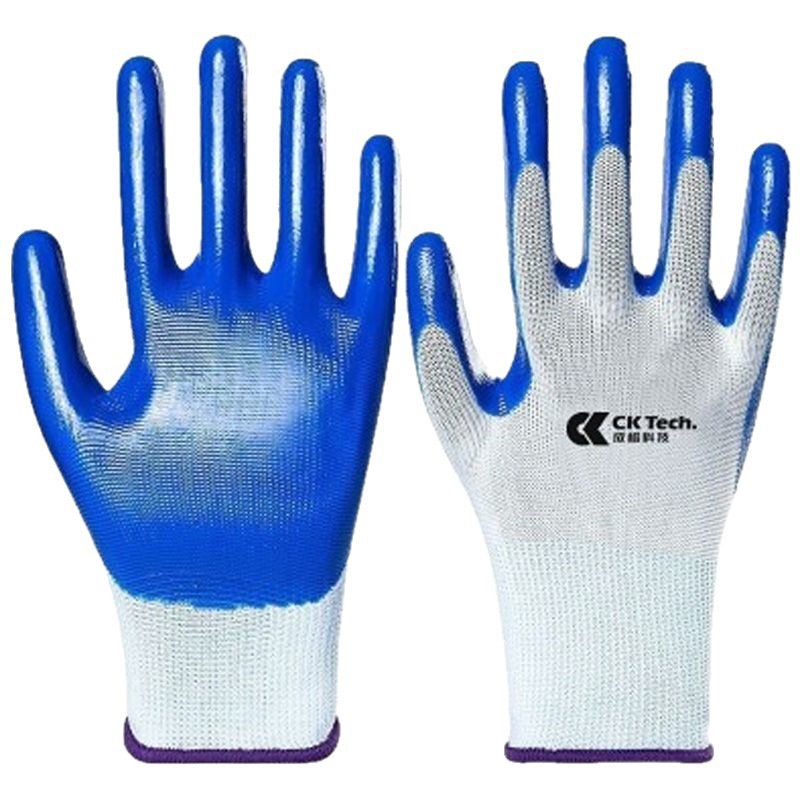Guantes al por mayor, guantes de protección laboral, guantes de nitrilo resistentes al desgaste, guantes de nitrilo y látex antideslizantes para trabajos de construcción, guantes de goma.