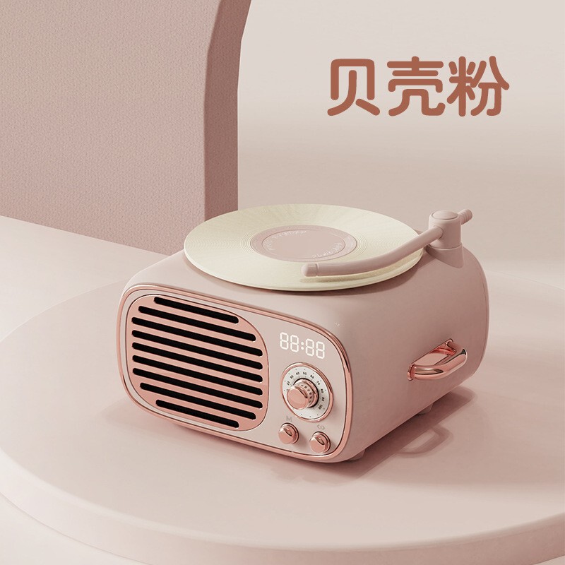 D12 ソロ ブラック コラーゲン スピーカー 充電式 レトロ スタイル Bluetooth カラオケ オーディオ ガールフレンドへのクリエイティブなギフト|undefined