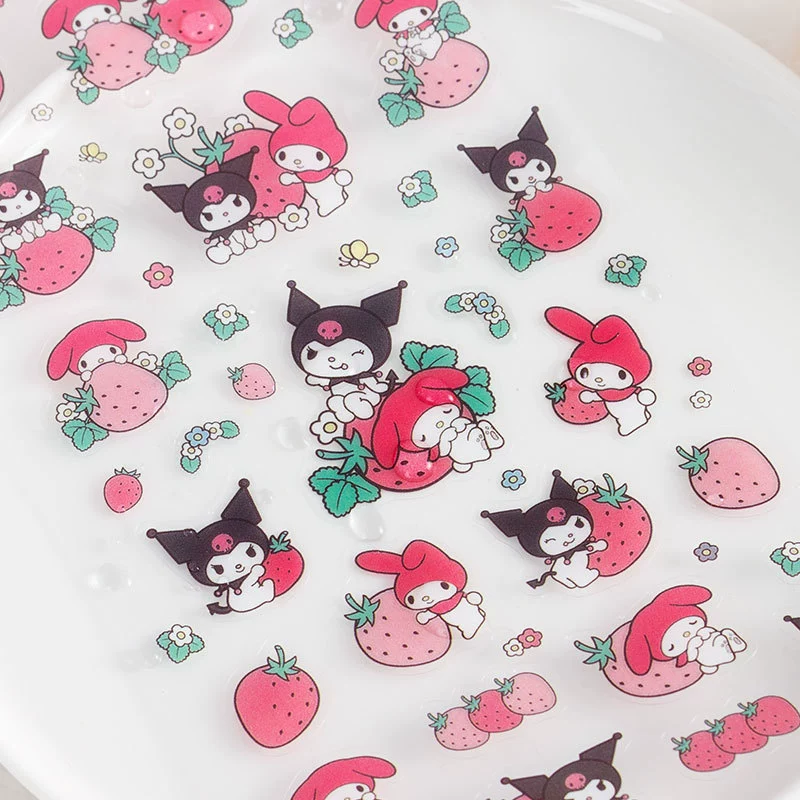 SL-13 корейская версия Sanrio Kuromi Merlotian Jade Guidou прозрачный PVC блокнот декоративные наклейки