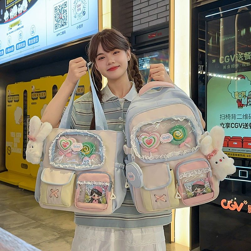 Высокое значение допамина сладкое и цветное сердце девушки рюкзак