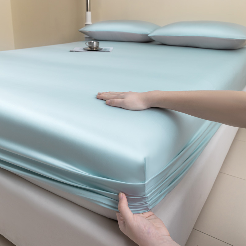 A Class Lyocell Tencel Bed Sheet Single Piece Summer Lycra Cool Feeling Bed Cover Three-Piece Set Simmons Mattress Protector 