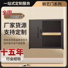 加工定制铜艺轻奢家用大门不锈钢庭院门别墅门创意院子防盗入户门
