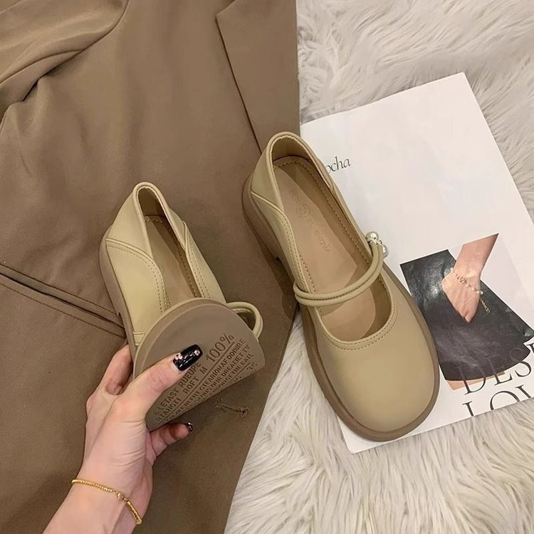 Zapatos de cuero suaves de primavera de estilo francés para mujeres 2026 nuevos zapatos de hadas zapatos suaves