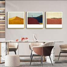 现代北欧客厅艺术装饰画喷绘油画沙漠风景公寓民宿餐厅卧室挂画