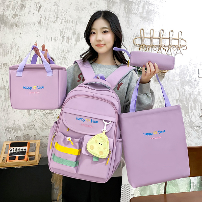 Kids Backpacks High End Large Capacity Backpack For Primary And Secondary School Students, Simple Thermal Insulation Lunch Bag_voghion.com