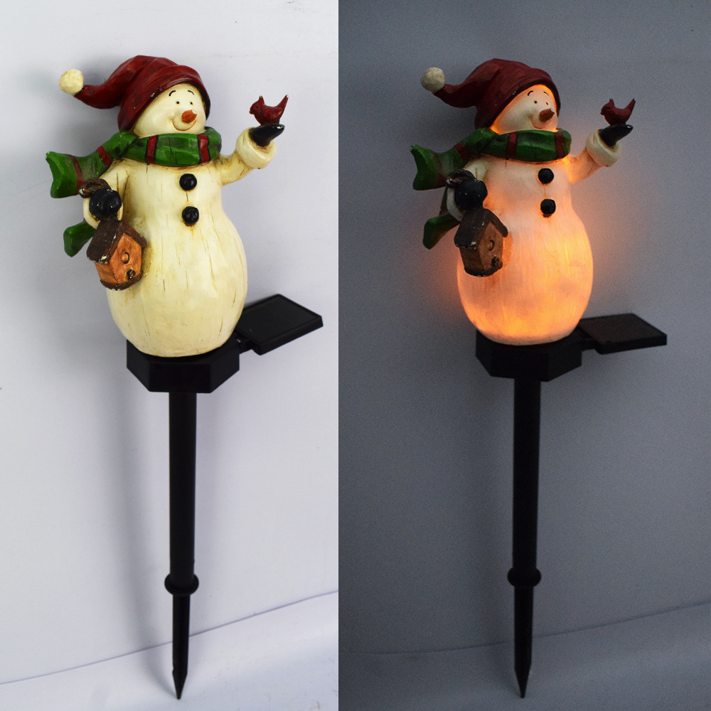 源头厂家太阳能草坪灯树脂工艺品地插灯LED花园庭院景观装饰