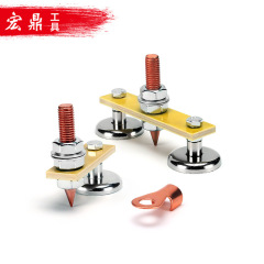 Ground clamp copper welding device for panel beating machine, grounding cable strong magnetic ground clamp device for car body repair machine