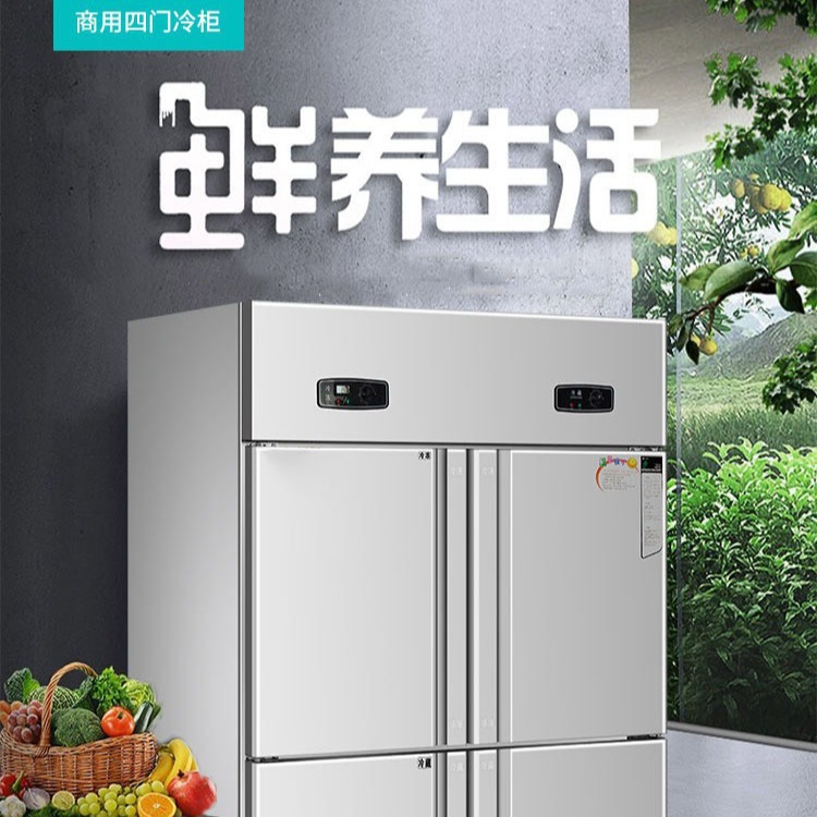 恩典商用四门冰箱商用冷藏冷冻厨房立式六门冰柜餐饮全冷冻冷柜