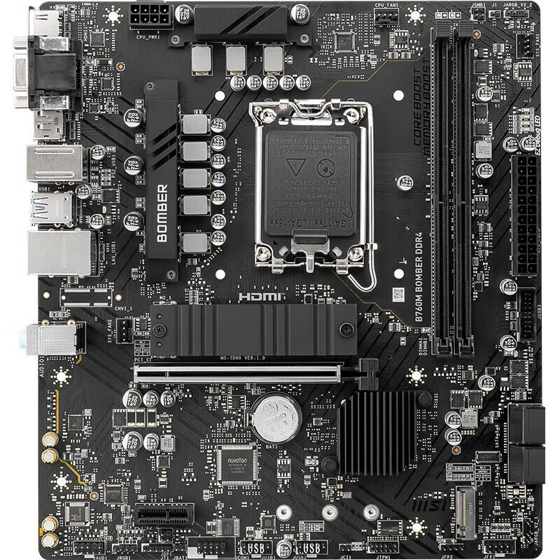 Подходит для Intel MSI PRO B760M Bomber DDR4 Bomb Bomb Бортовая версия без Wi-Fi