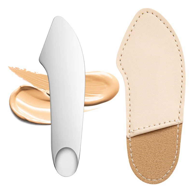 Трансграничный скребок для маски для лица в форме сердца из нержавеющей стали, массажный скребок, скребок для жидкой основы с любовью, цветная палочка, инструмент для красоты лица