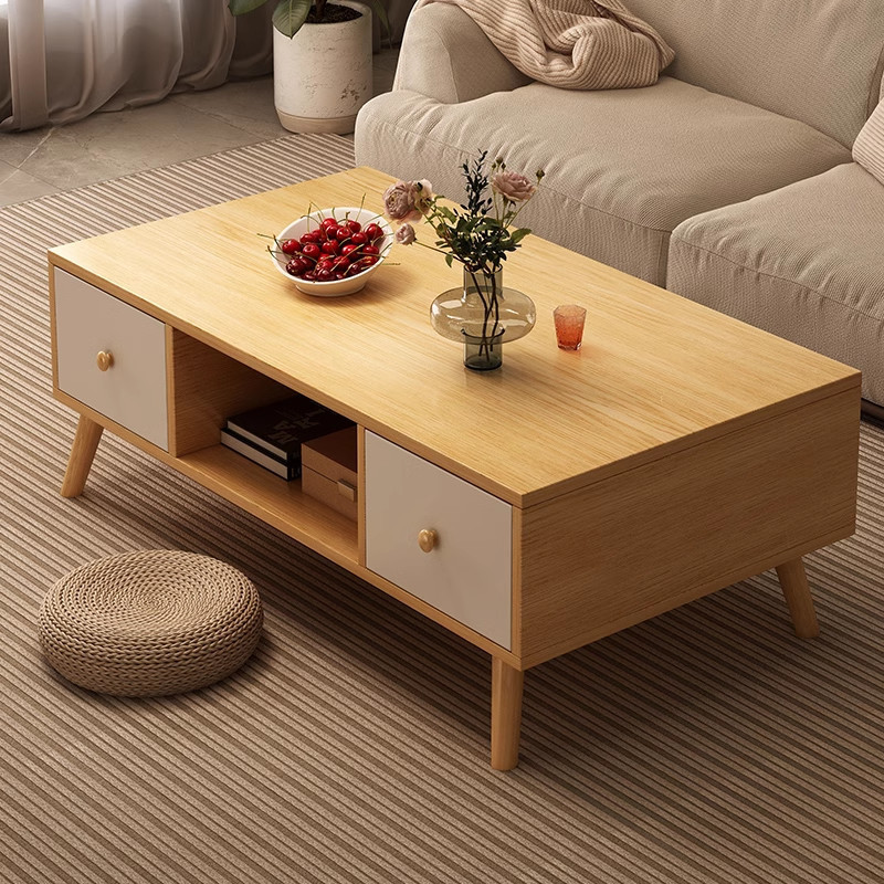 Mesa de té, sala de estar, sofá doméstico, mesa de té, simple y moderna, mesa de té, mesa de alquiler simple, mesa pequeña.
