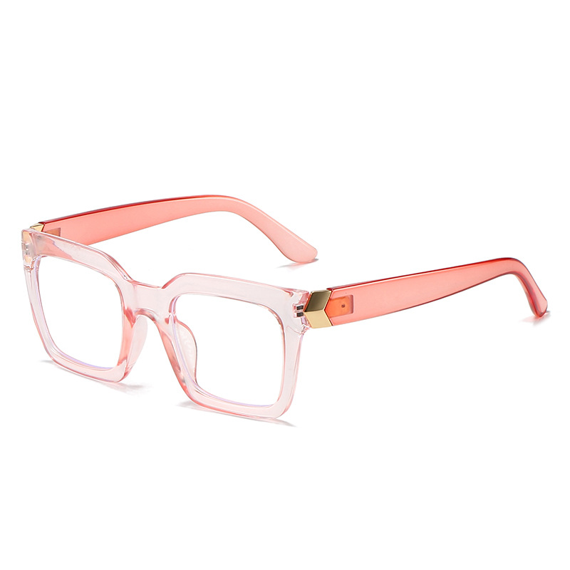 Blue Light Blocking Glasses For Women Large Frame Natural Style_voghion.com