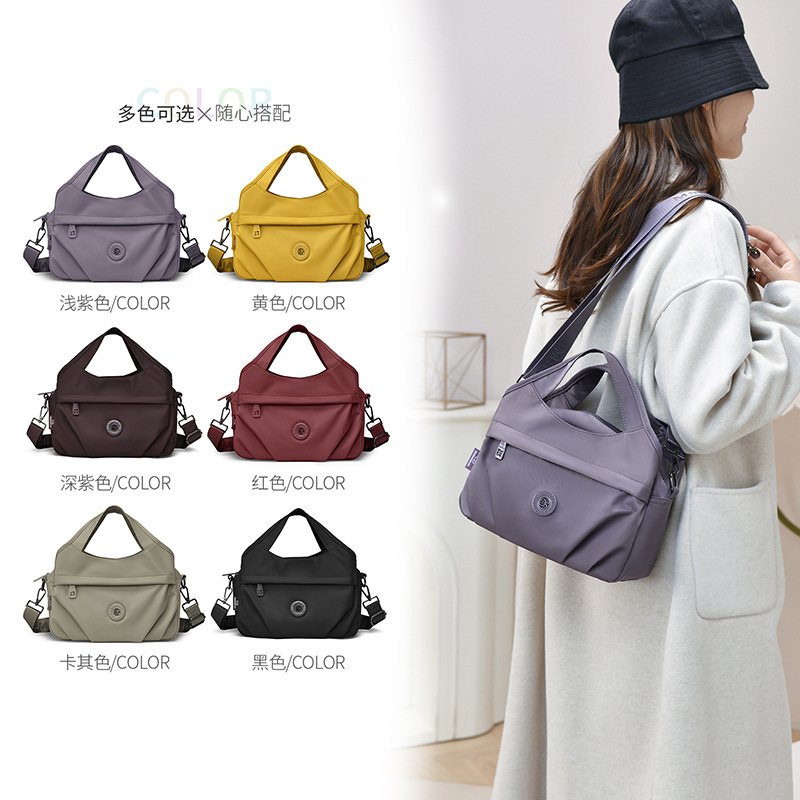 Fashionable Lightweight Multi-Layer Large-Capacity Crossbody Bag 2026 Spring New Style Simple Versatile Handbag Women's Shoulder Bag
