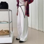 新款显瘦高腰休闲长裤