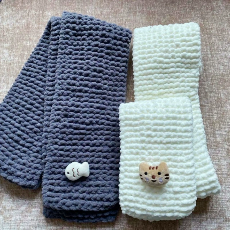 Рыба котенок шарф ручной работы