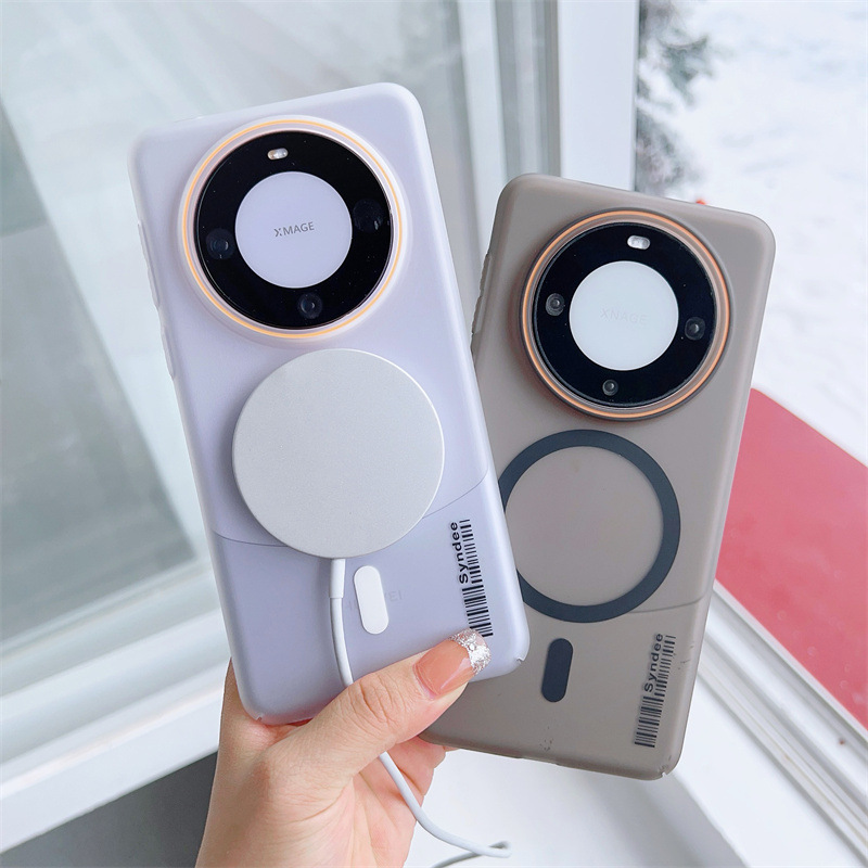 柔纱磁吸适用华为mate70手机壳磨砂肤感p70Ultra简约半透60保护套