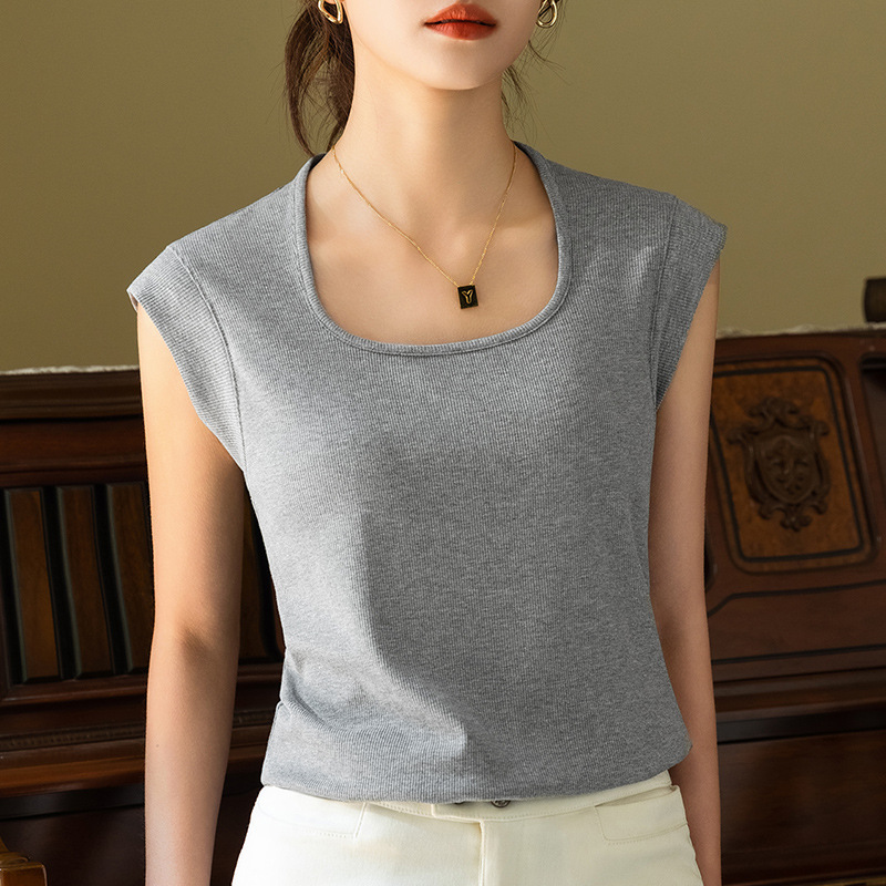 Camisola con Tirantes para Mujer, Estilo 2025, Chaleco sin Mangas Moderno, Blusa Estilo Europeo con Cuello Cuadrado image 3