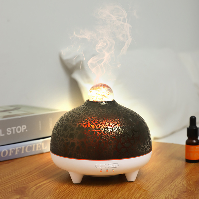 크랙 화이트-350ML-USB 플러그인 모델-유리 볼 포함