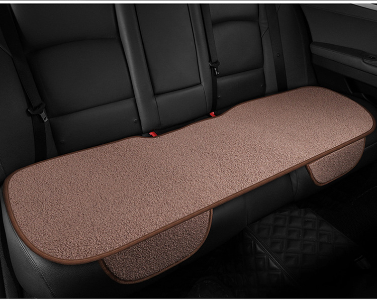 New winter teddy velvet warm car seat cushion fleece-lined thickened non-slip tie-free universal small waisted car seat cushion