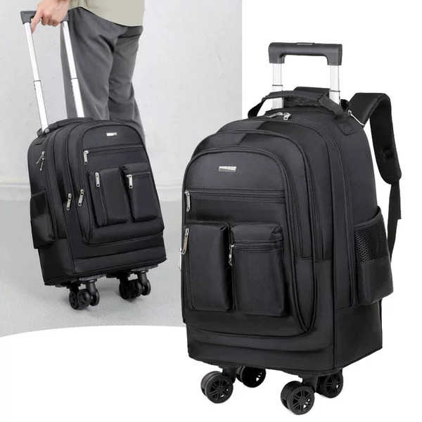 New Foreign Trade Business Backpack, Multi-Functional Universal Wheel Travel Bag, Short-Distance Luggage Bag, Commuting and Boarding Bag