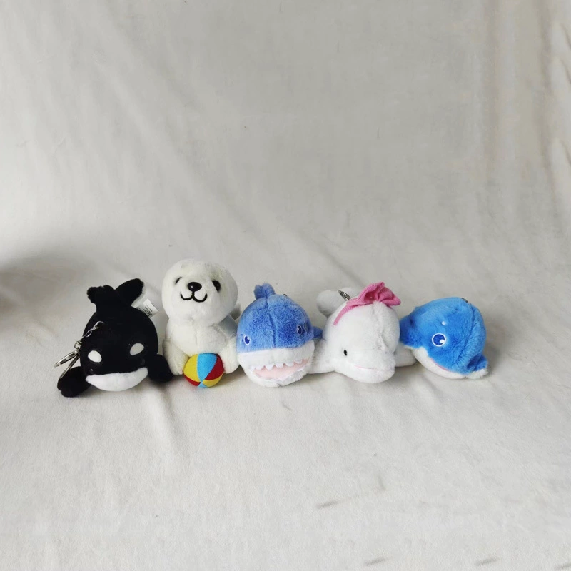 Милое морское животное тюлень убийца КИТ Акула Моби Дик плюшевая игрушка маленькая кукла сумка брелок кукла