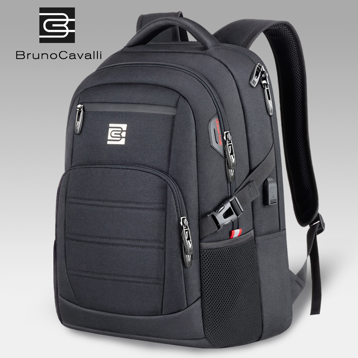 Business Backpack Men's Oxford Cloth Waterproof Backpack 16inch Large Capacity Laptop Backpack Women's College Student School Bag
