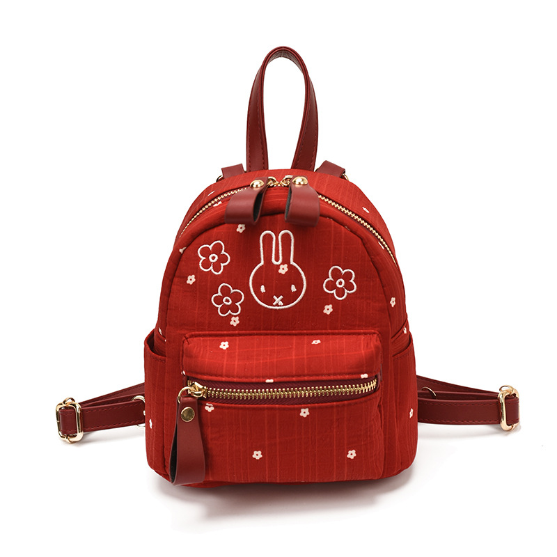 Coreano lindo punto de onda conejo mochila 2026 nuevo estudiante de gran capacidad mochila diaria mochila de viaje de moda
