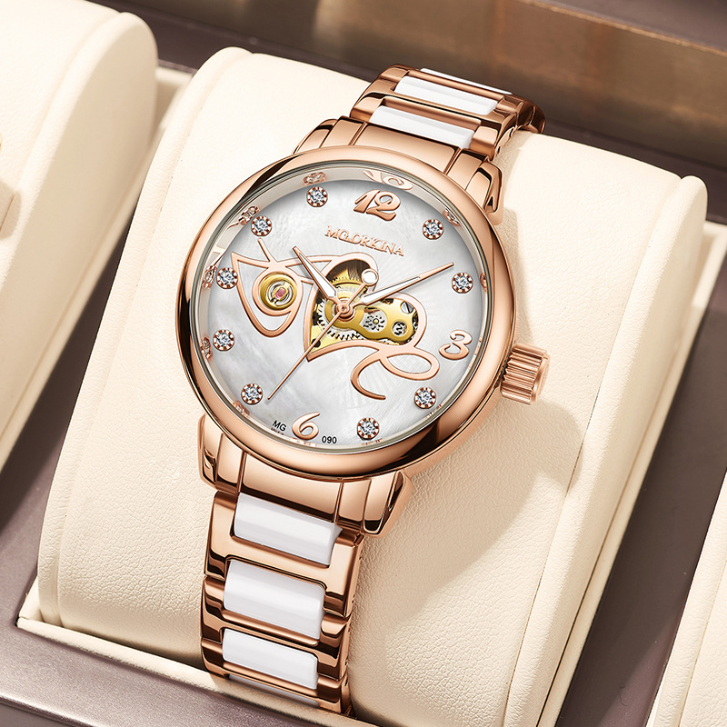 MG090 로즈 쉘 화이트 페이스 세라믹 테이프