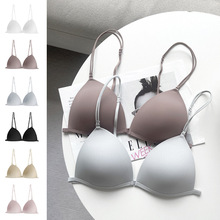 前扣文胸细带无钢圈内衣女小胸聚拢文胸薄款女士无痕防下垂美背