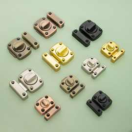 加厚锌合金门插销明装门扣门栓门闩卫生间门锁扣旋转木门小搭扣