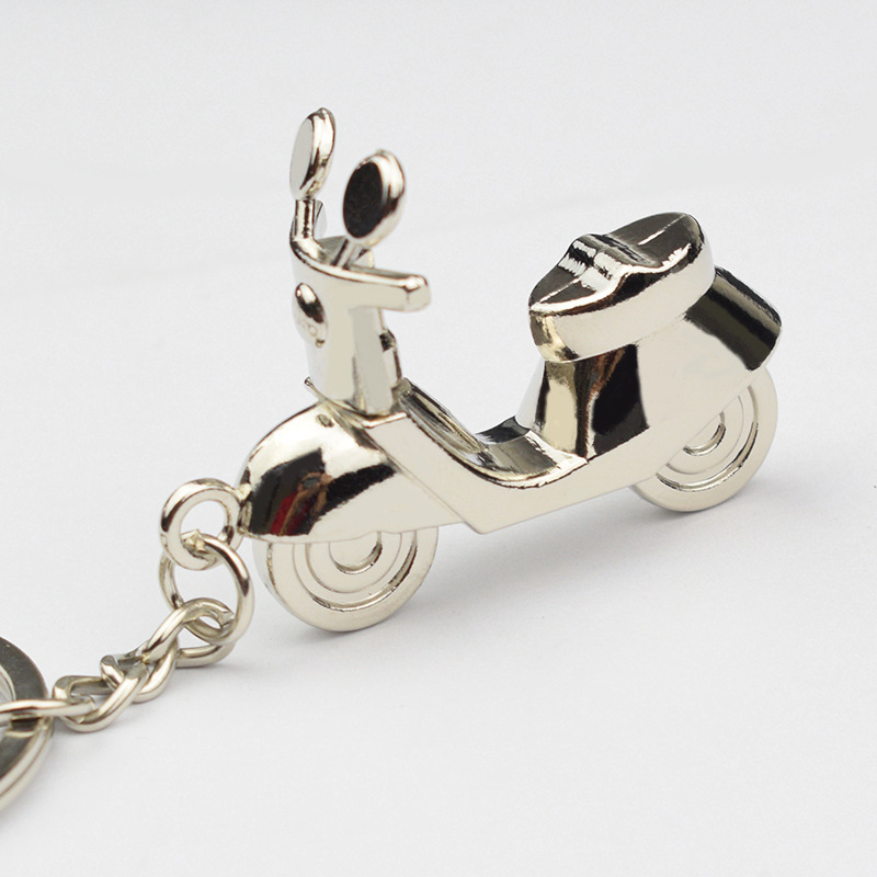 Cross-Border Creative 3D Heavy Motorcycle Model Metal Keychain Car Modification Car Key Ring Chain Pendant