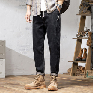 6329 # 150kg Plus Size Men's Autumn New Jeans Loose Fashion Versatile Jeans for Big Guys Long Pants