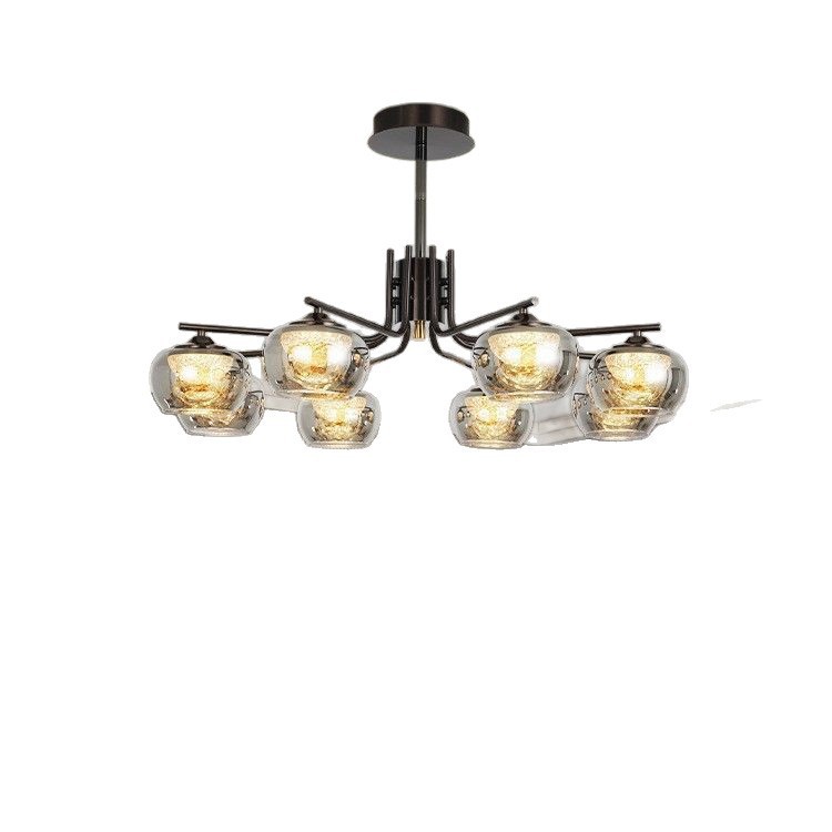 Lámpara de la sala de estar minimalista moderna, simple y creativa, nueva luz de lujo de alta gama china, comedor, dormitorio, luz de control remoto inteligente