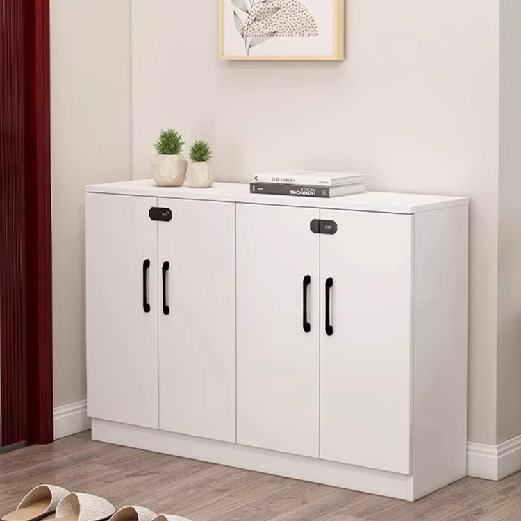 Shoe Cabinet, Home Entrance Door, Entrance Cabinet with Password Lock, Outdoor Elevator Entrance, Multi-Layer Wooden Storage Cabinet, Storage Cabinet