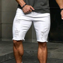 F 95060 Hand Distressed Ripped Denim Shorts �ֹ�ĥ���ƶ�ţ��